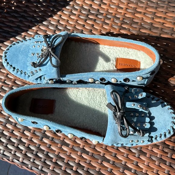 Coach Roccasin T-Rex slipon In Chambray blue, Size 10B - Picture 6 of 6